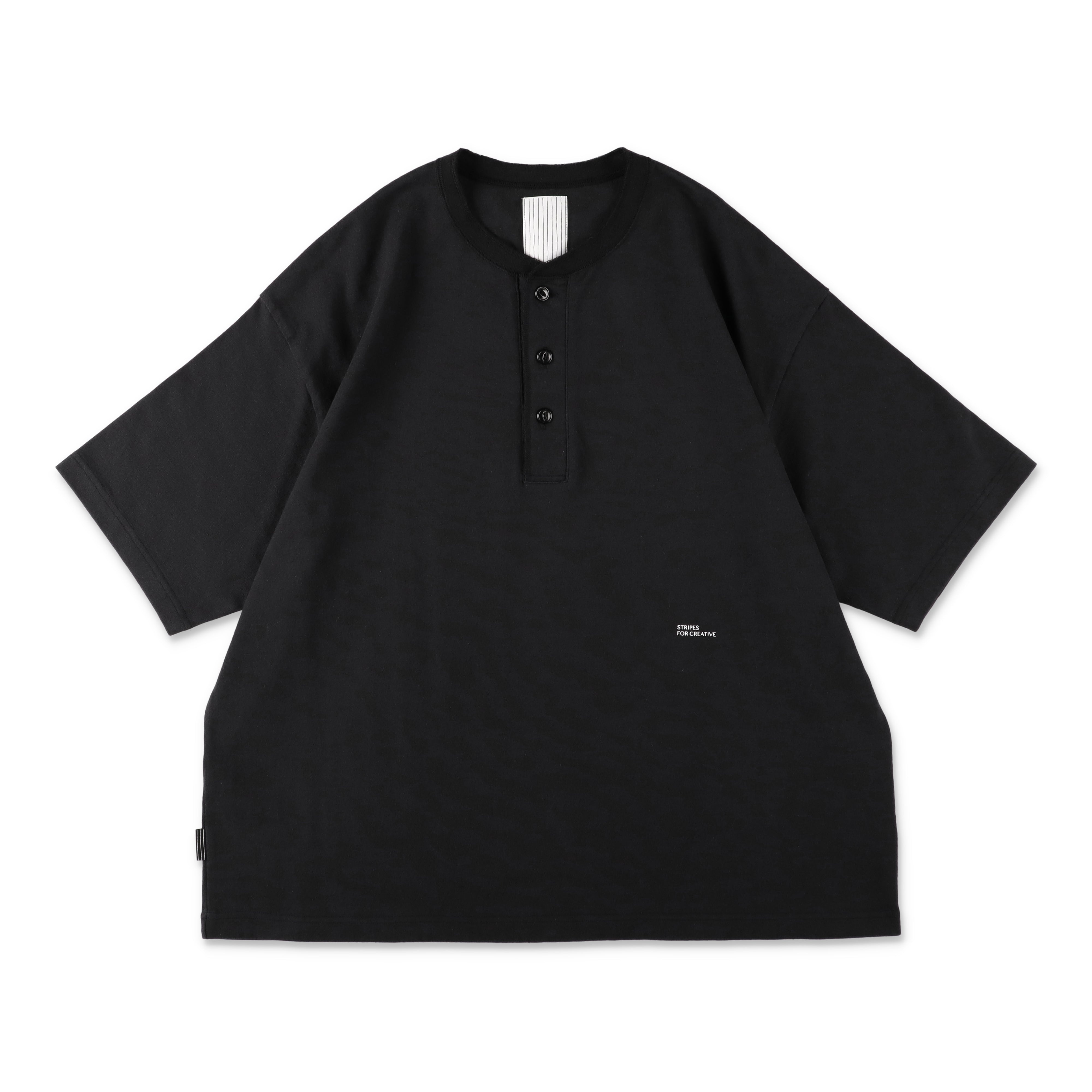 トップス 00's STONE  Henryneck S/S TEE XL S.F.C HENRY NECK SS TEE - Black – STUDY SHOWROOM STORE