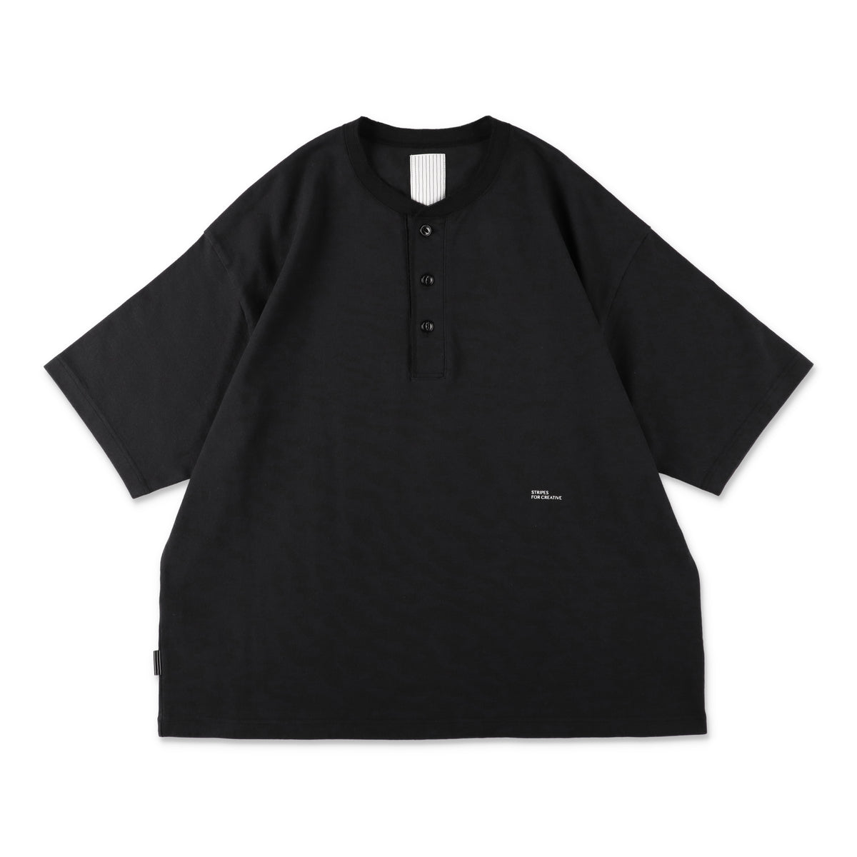 S.F.C HENRY NECK SS TEE - Black – STUDY SHOWROOM STORE