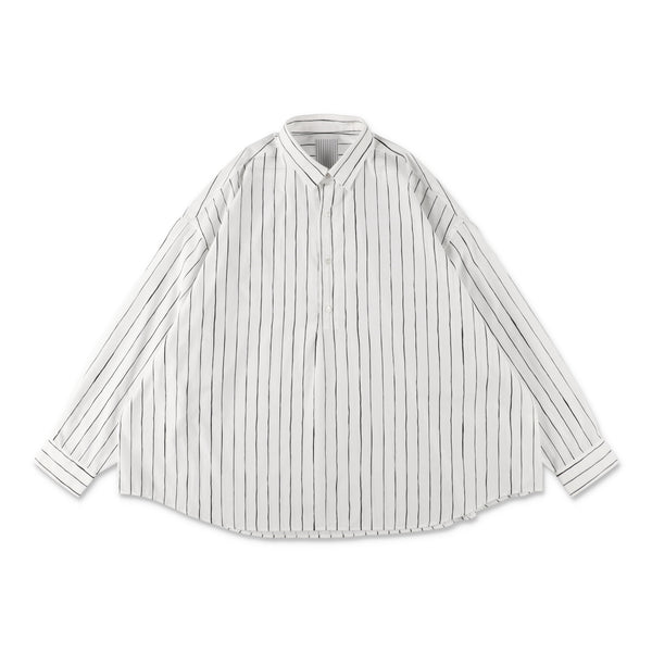 S.F.C P/C STRIPE PULL OVER SHIRT White【SFCSS26S04】(N)