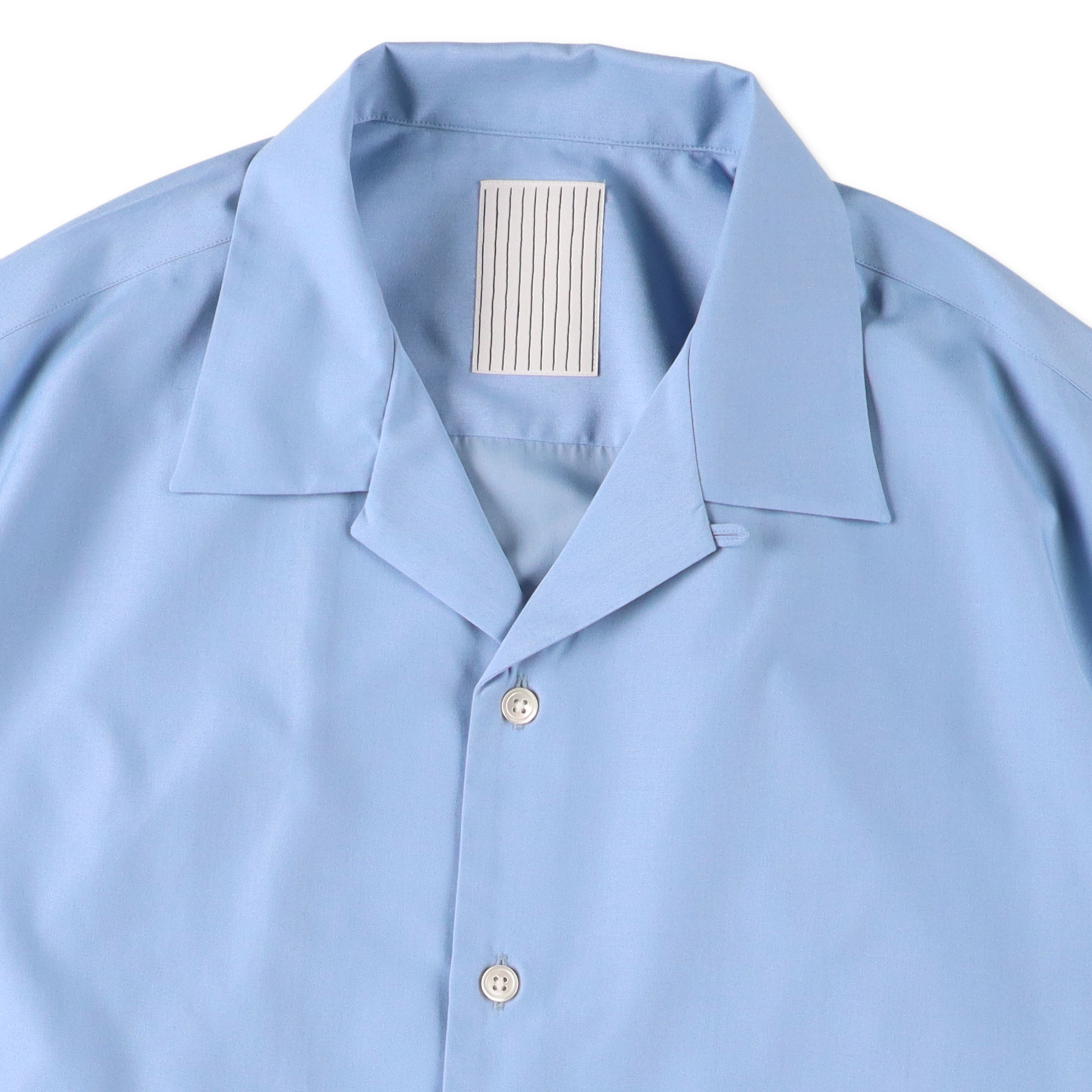 2018SSDeuxiemeClasseAPSTUDIOC/PRibTシャツ S.F.C P/C OPEN COLLAR SS SHIRT - Sax – STUDY SHOWROOM STORE