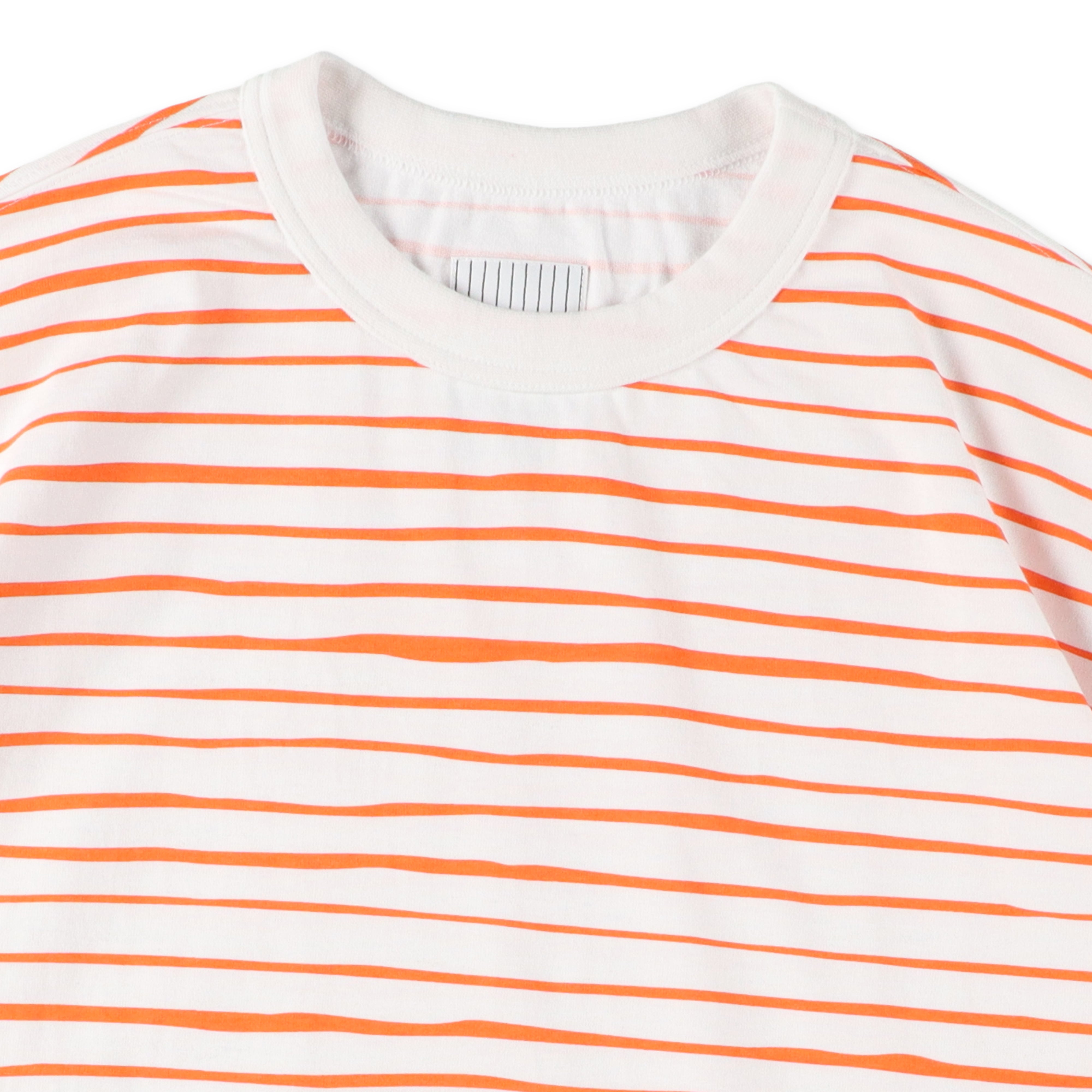 S.F.C SUPER BIG 90'S SIDE STRIPE SS TEE - White-Orange – STUDY