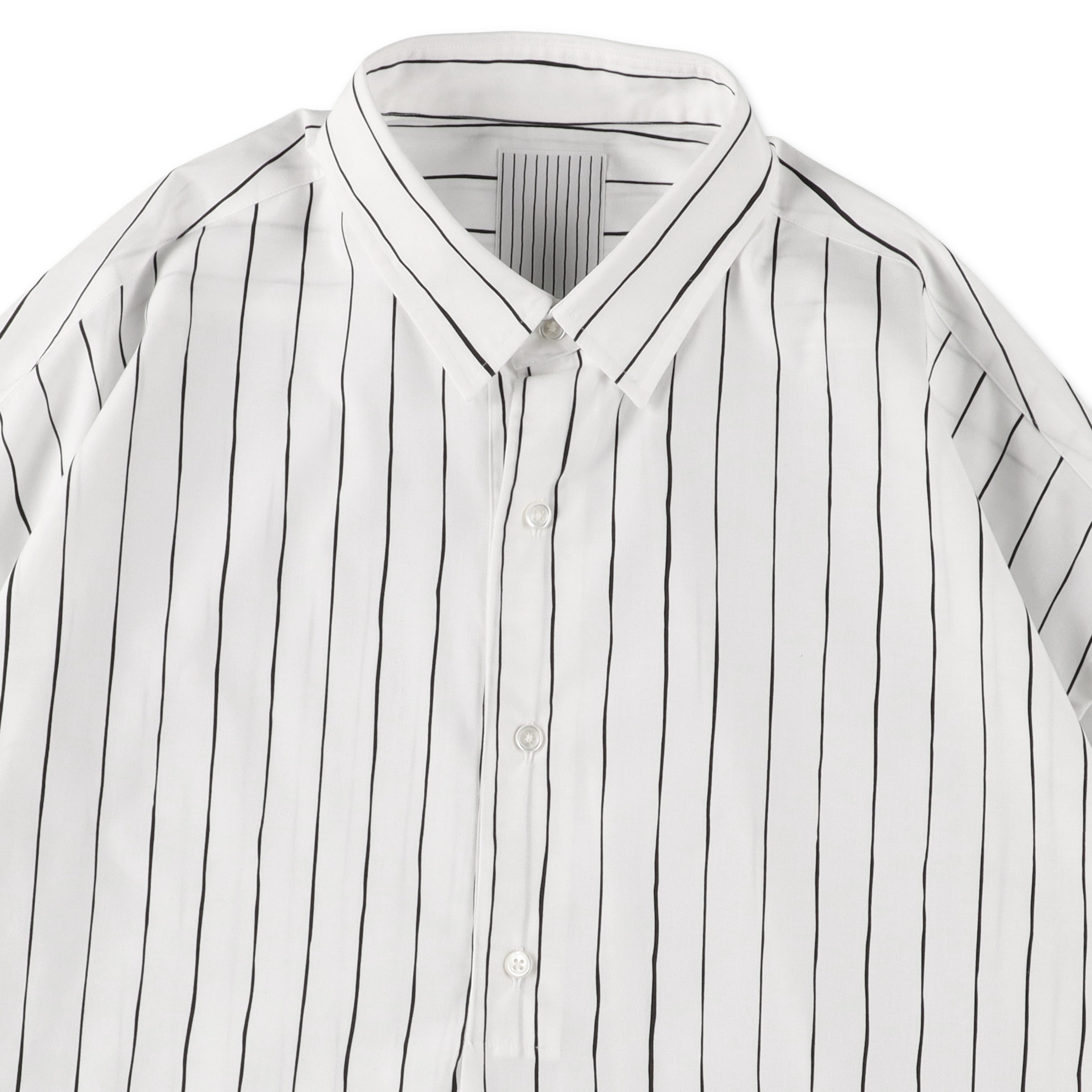 トップス sfc ss26 STRIPE PULL OVER SHIRT S.F.C P/C STRIPE PULL OVER SHIRT - White – STUDY SHOWROOM STORE