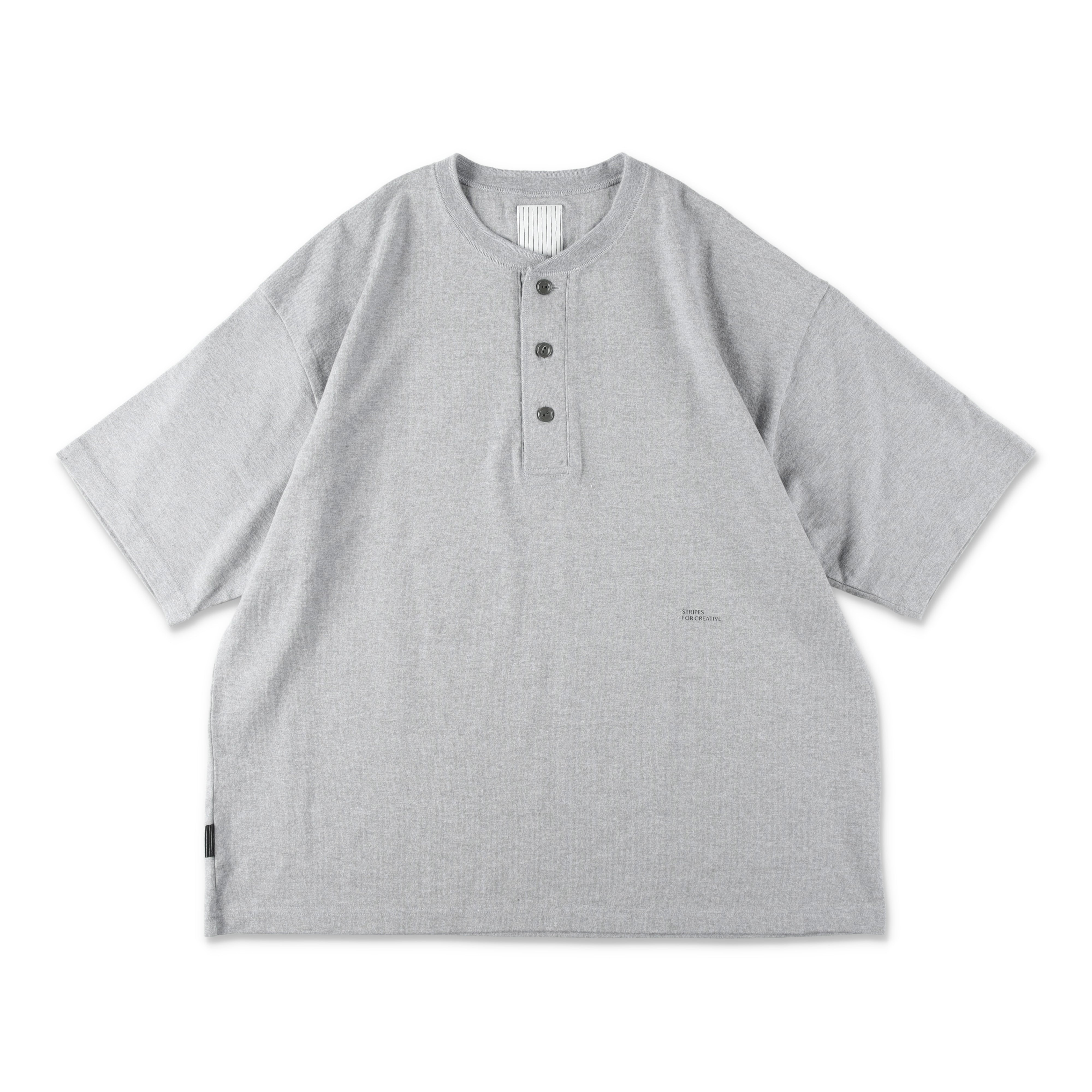 S.F.C HENRY NECK SS TEE - Grey M – STUDY SHOWROOM STORE