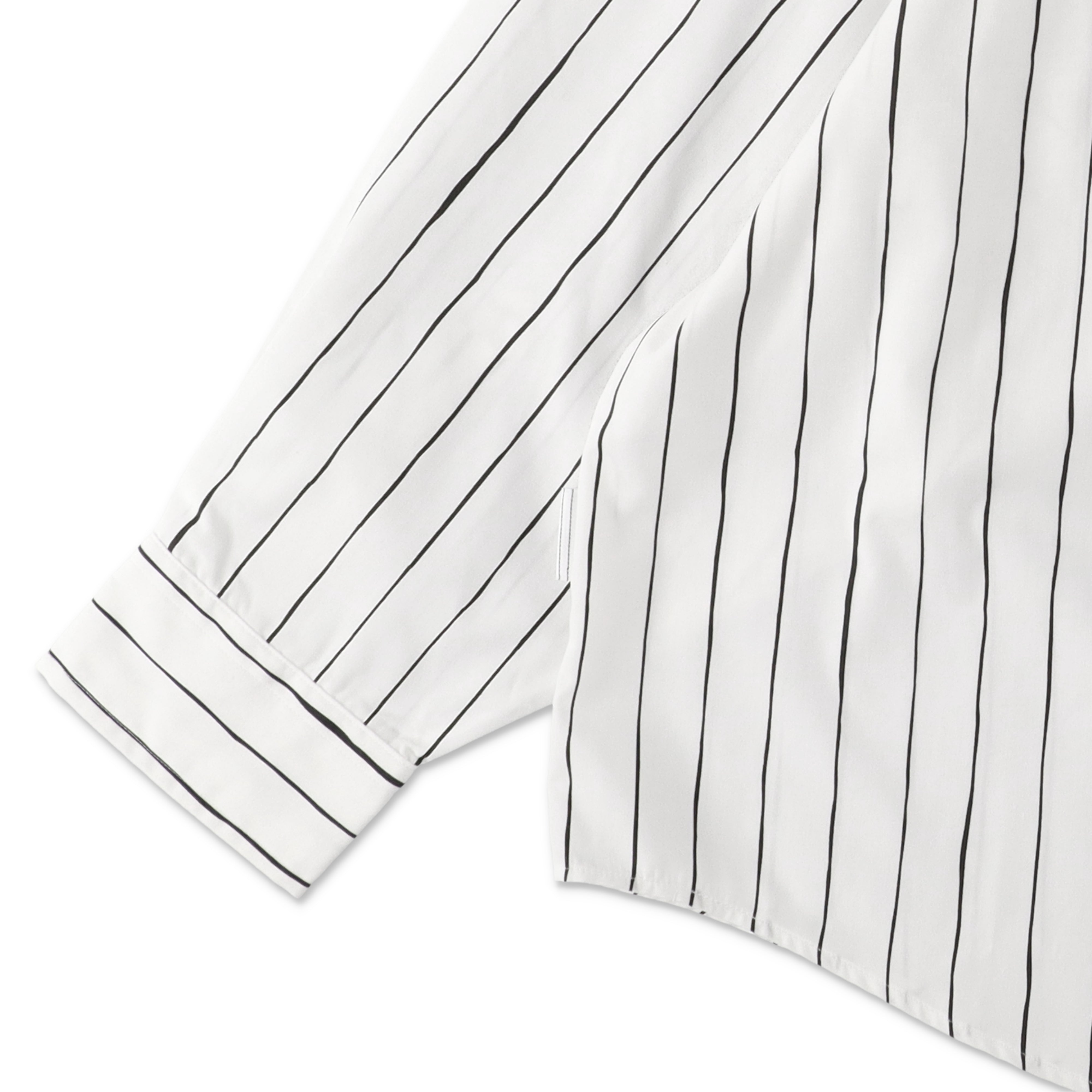 S.F.C P/C STRIPE PULL OVER SHIRT - White – STUDY SHOWROOM STORE