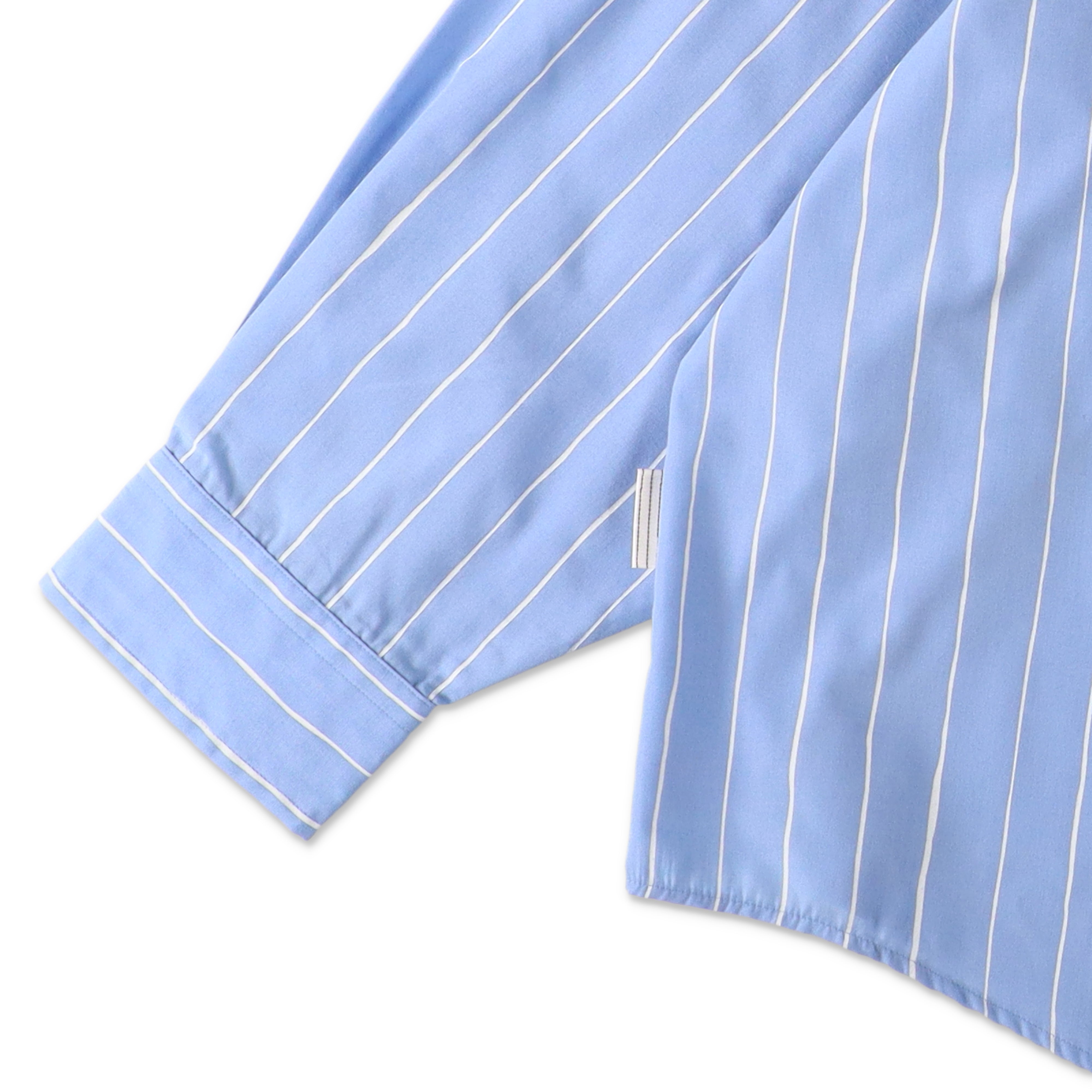 S.F.C P/C STRIPE PULL OVER SHIRT - Sax – STUDY SHOWROOM STORE