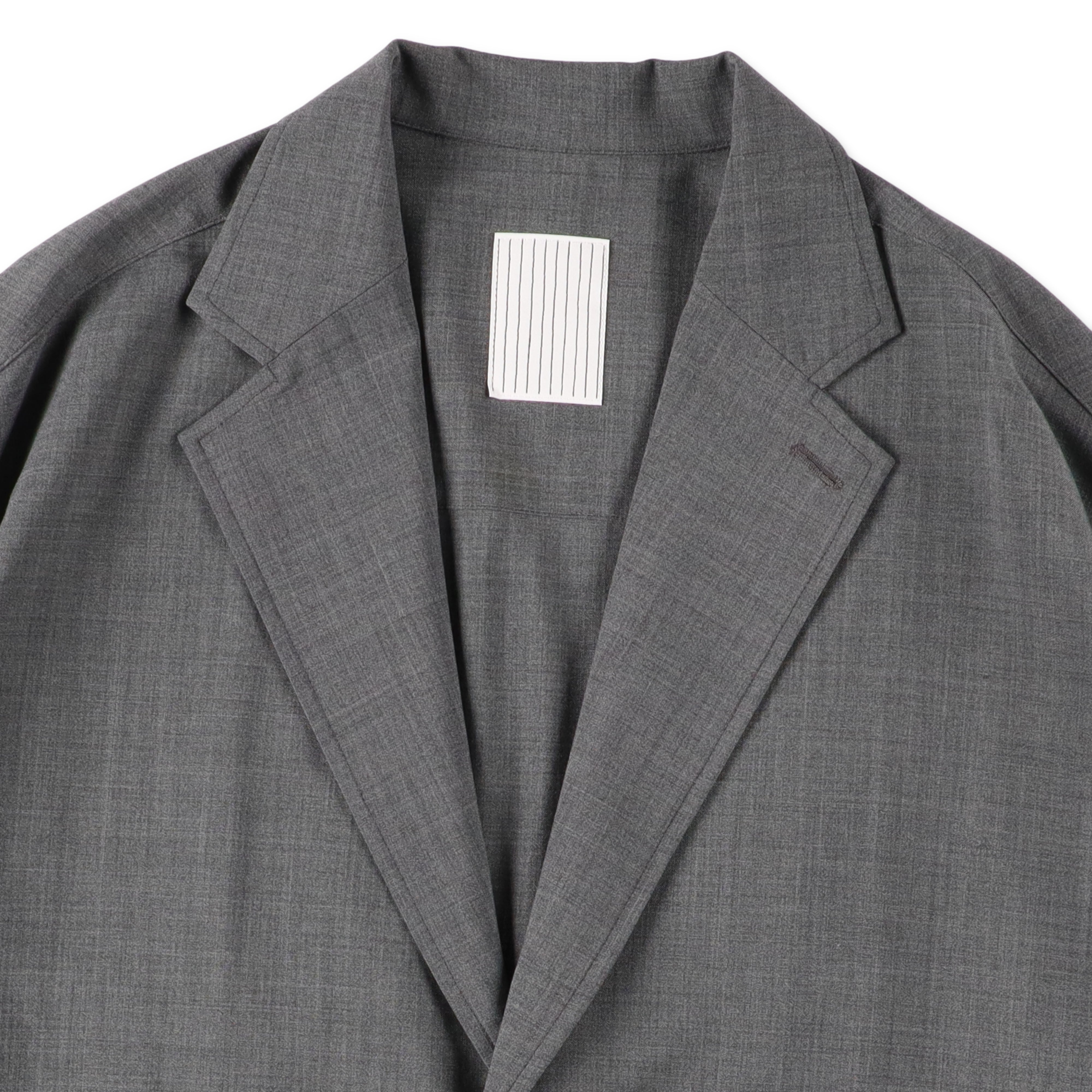 S.F.C TAILORED SHIRT JACKET- Charcoal – STUDY SHOWROOM STORE