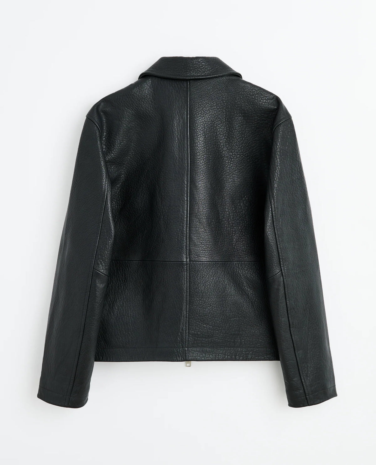 SUNFLOWER Short Leather Jacket Black 商品画像 背面