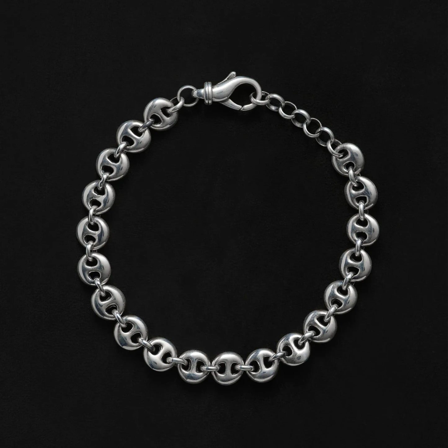 SOPHIE BUHAI Small Circle Link Bracelet Sterling Silver【PC-B05-SS-8】