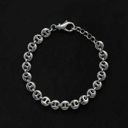SOPHIE BUHAI Small Circle Link Bracelet Sterling Silver【PC-B05-SS-8】