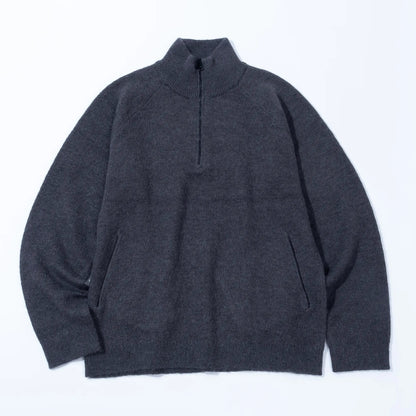 Hiking Patrol Essence Mohair Mixed Knit Top Slate Brown 商品画像 正面