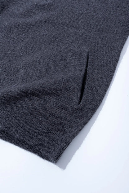 Hiking Patrol Essence Mohair Mixed Knit Top Slate Brown ポケット口詳細