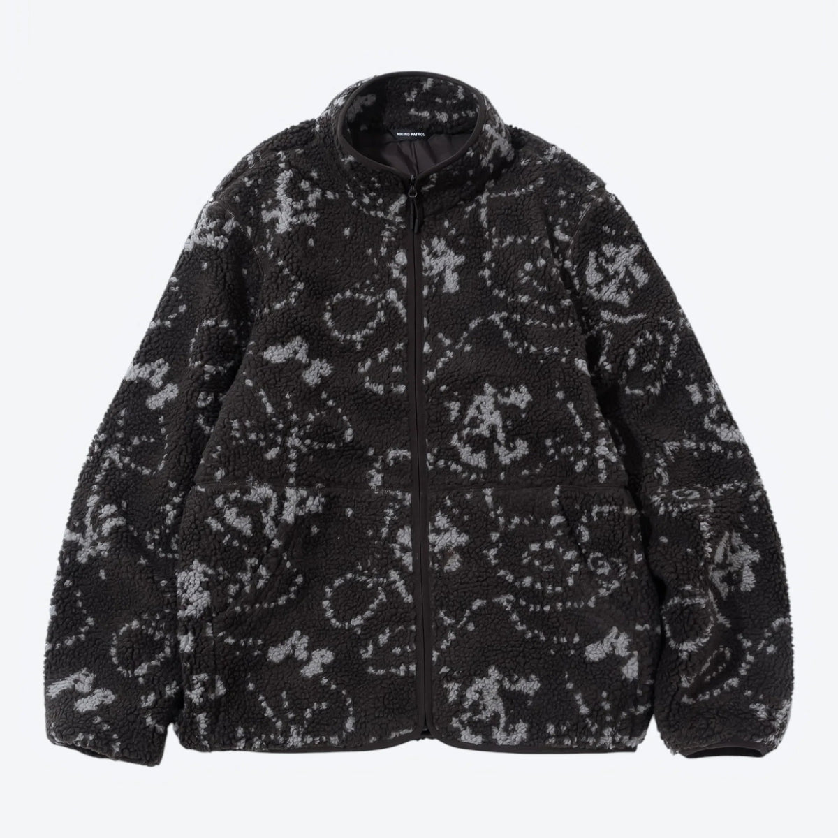 Hiking Patrol Print Fleece Jacket Smoky Brown 商品画像 正面
