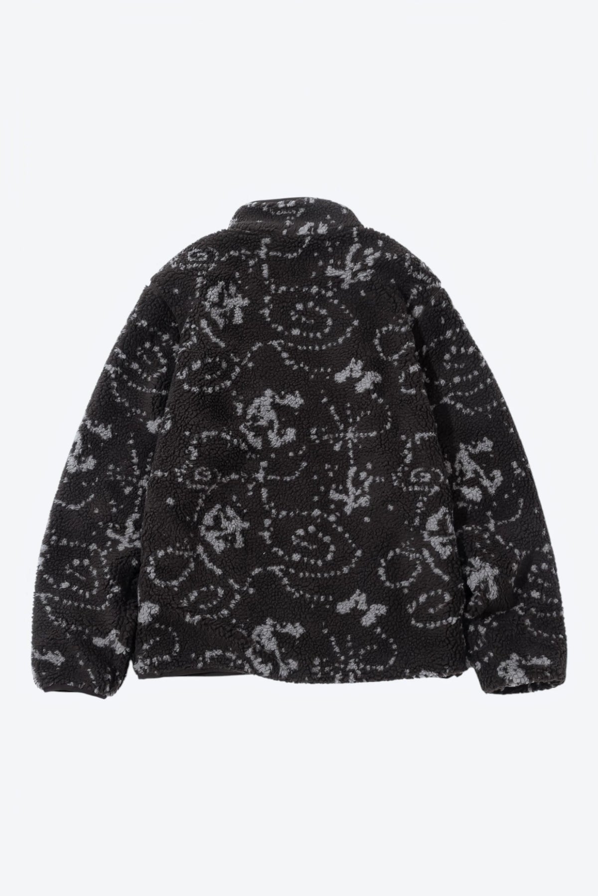 Hiking Patrol Print Fleece Jacket Smoky Brown 商品画像 背面