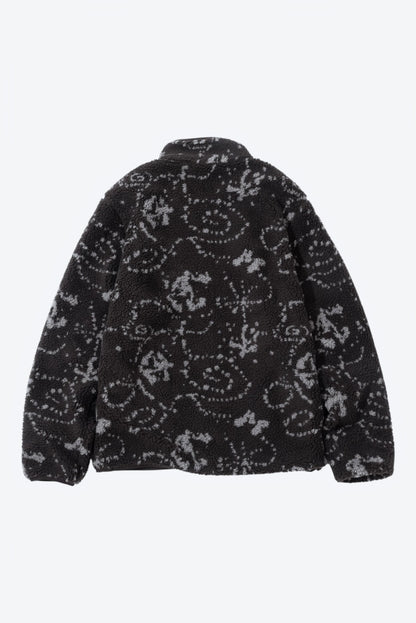Hiking Patrol Print Fleece Jacket Smoky Brown 商品画像 背面