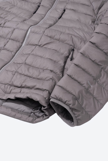 Hiking Patrol Horizon UL 800FP Hooded Down Jacket Slate Brown 袖口