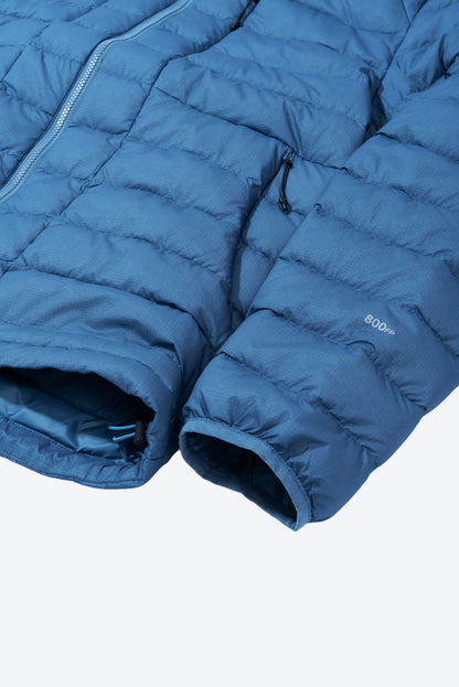 Hiking Patrol Horizon UL 800FP Hooded Down Jacket Slate Blue 袖口