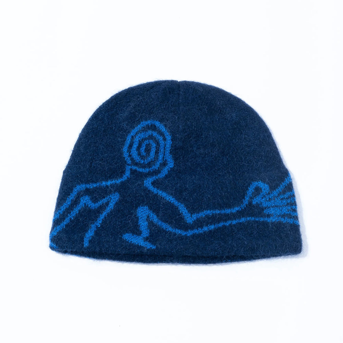 Hiking Patrol Mascot Mohair Mixed Beanie DK Navy 商品画像 正面