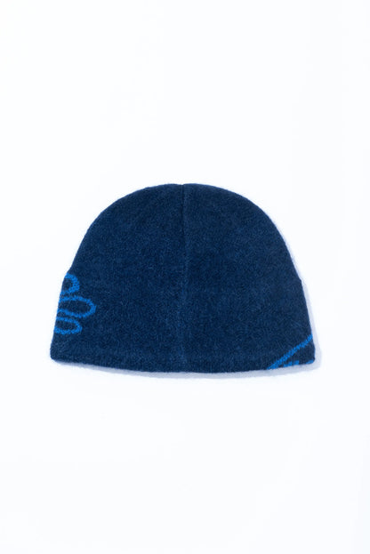 Hiking Patrol Mascot Mohair Mixed Beanie DK Navy 商品画像 背面
