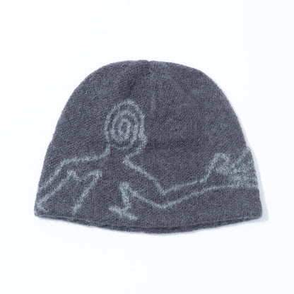 Hiking Patrol Mascot Mohair Mixed Beanie Slate Brown 商品画像 正面