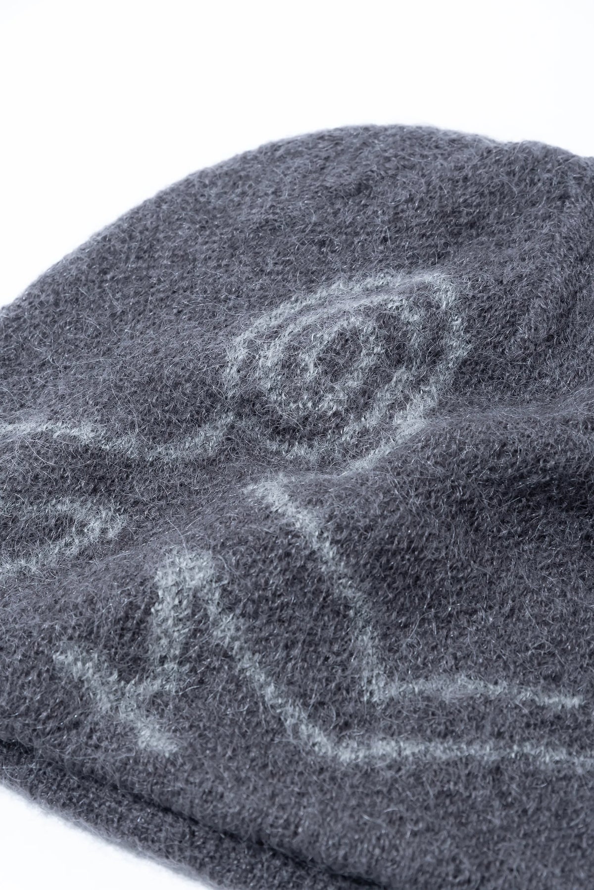 Hiking Patrol Mascot Mohair Mixed Beanie Slate Brown ロゴ詳細