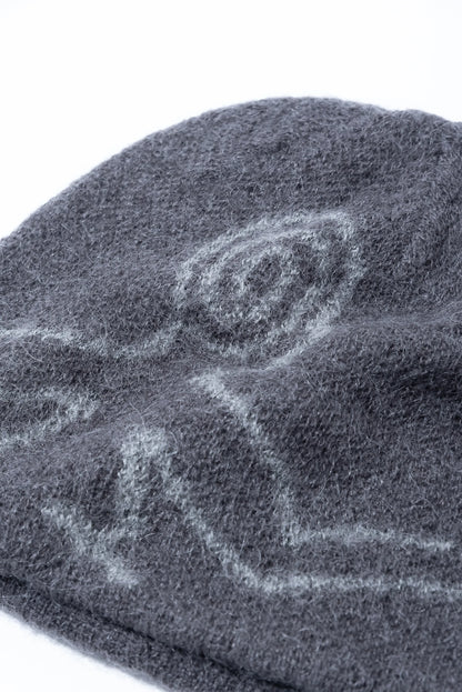 Hiking Patrol Mascot Mohair Mixed Beanie Slate Brown ロゴ詳細