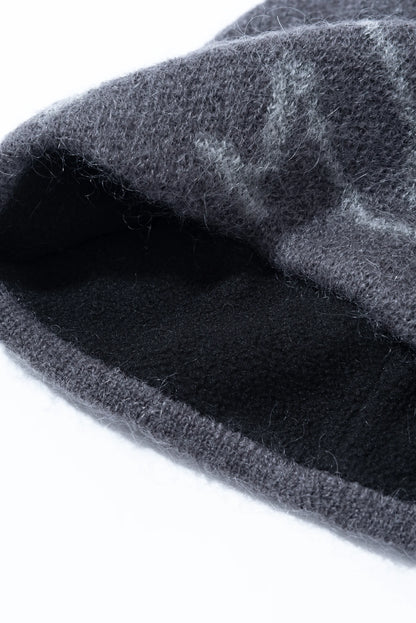 Hiking Patrol Mascot Mohair Mixed Beanie Slate Brown 裏側 素材