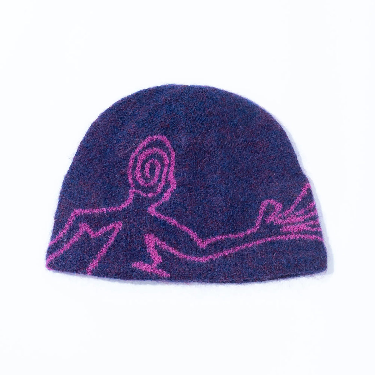 Hiking Patrol Mascot Mohair Mixed Beanie Purple 商品画像 正面