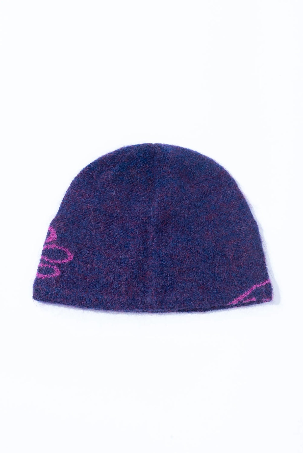 Hiking Patrol Mascot Mohair Mixed Beanie Purple 商品画像 背面