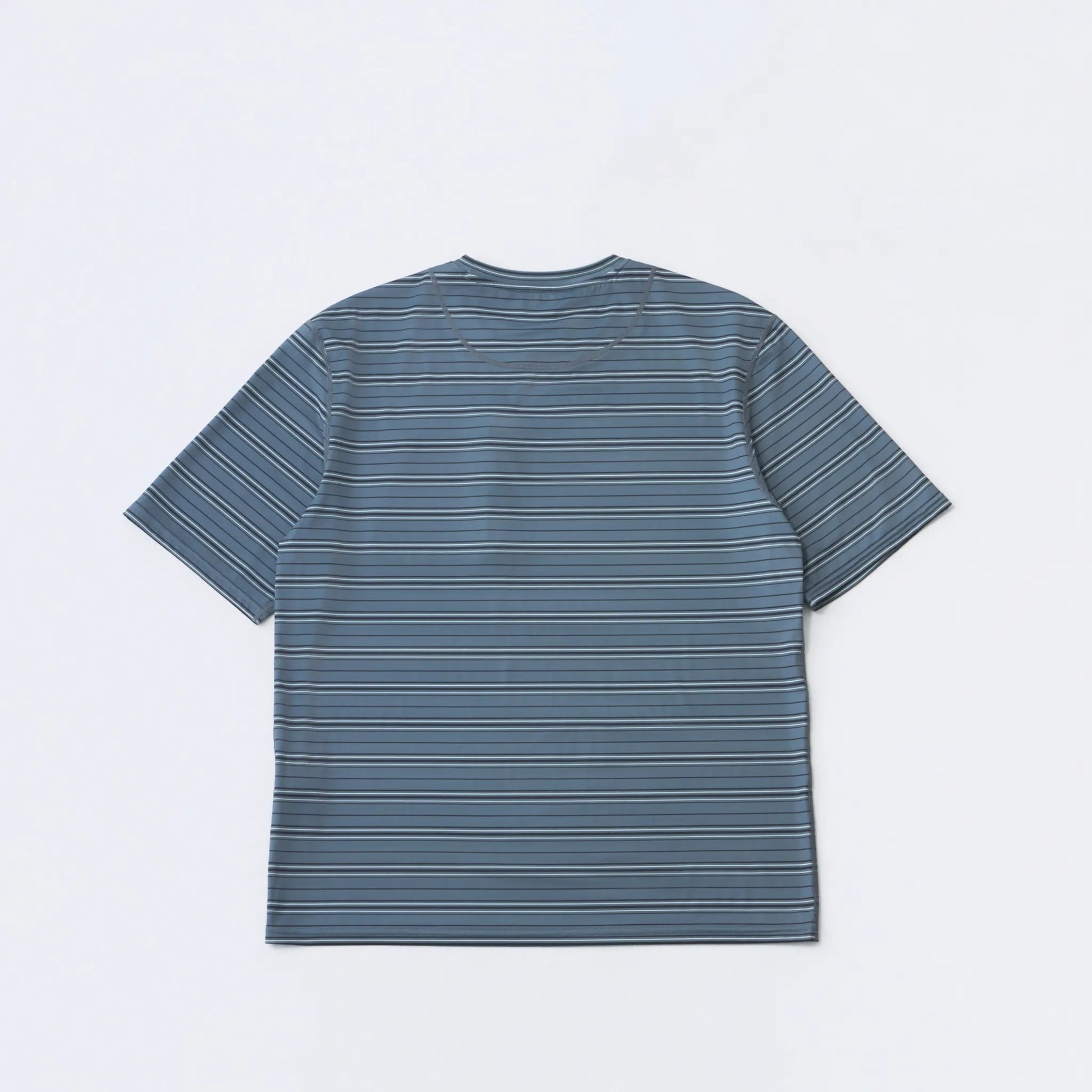 Hiking Patrol STRIPED SHORT SLEEVE NAVY MIXED バックデザイン 背面シルエット