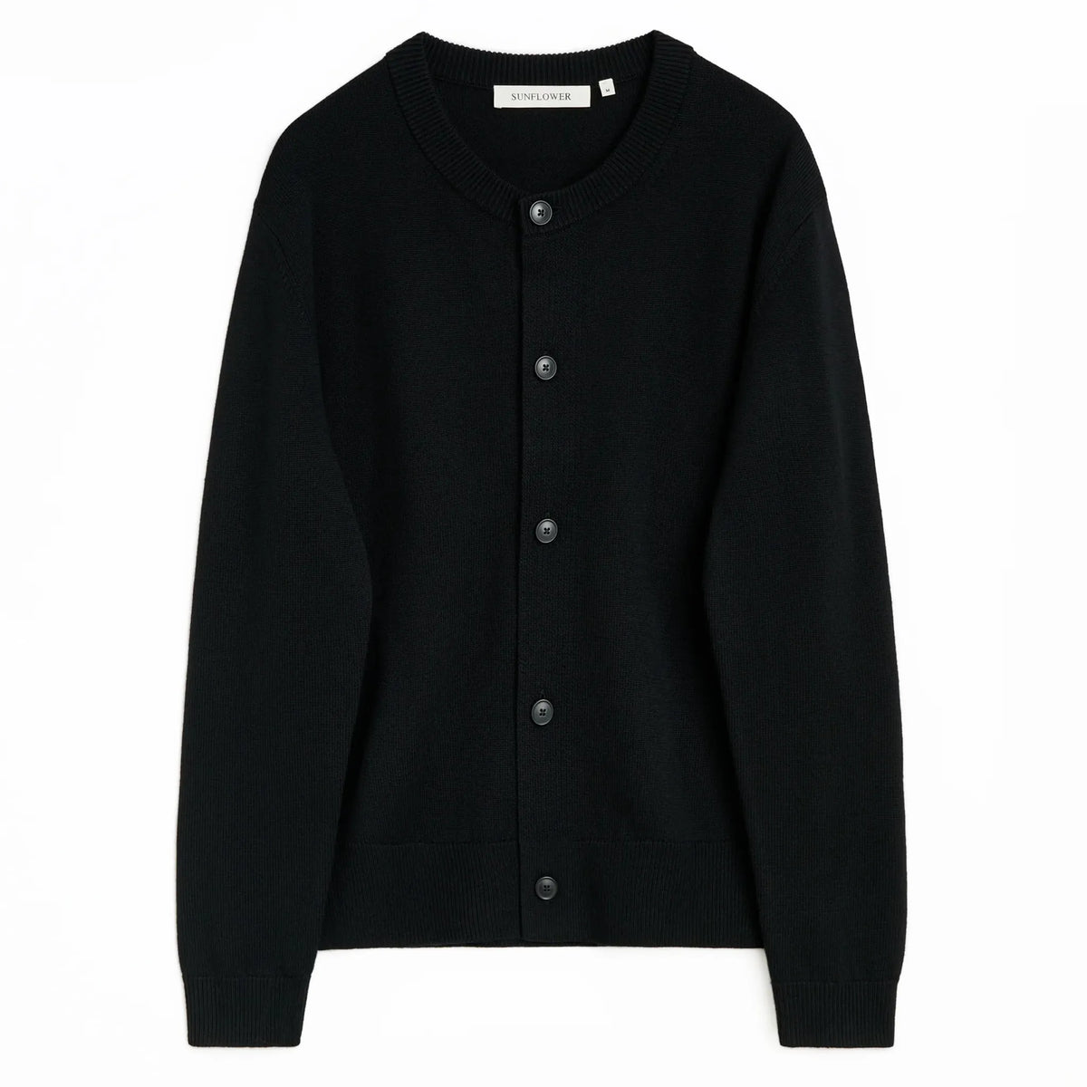 SUNFLOWER Moon Cardigan Black 商品写真 正面