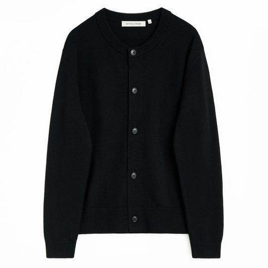 SUNFLOWER Moon Cardigan Black 商品写真 正面