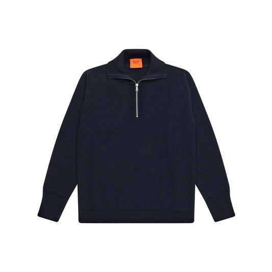 ANDERSEN-ANDERSEN Sailor Half-Zip Navy Blue 正面