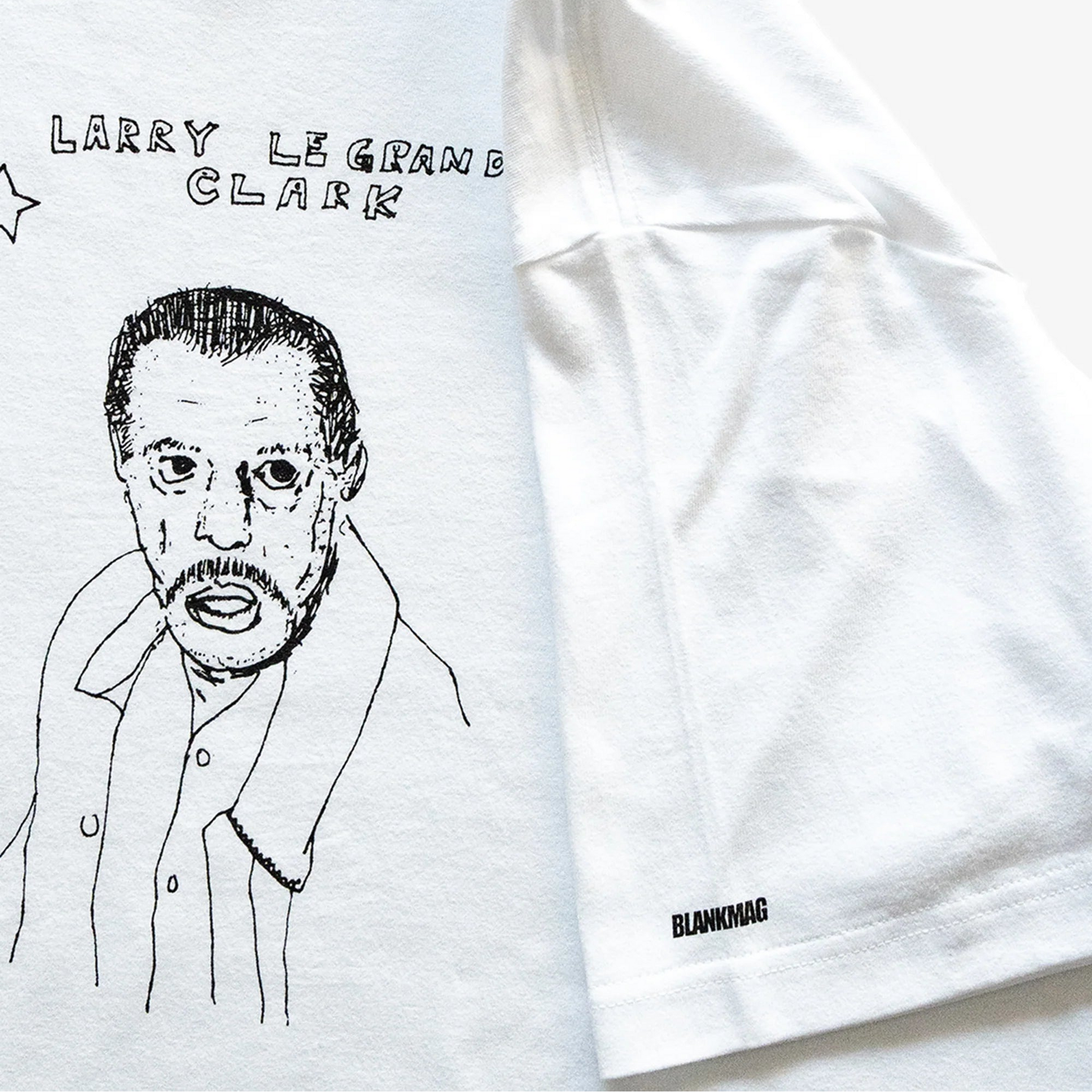 BLANK MAG Self-Portait  S/S tee White部分写真