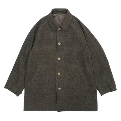UNIVERSAL PRODUCTS. Lamb Wool Car Coat Khaki 商品画像 正面