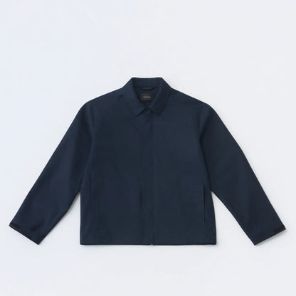 Hiking Patrol WAYPOINT LINEN COTTON MIXED WP JACKET DK NAVY フロントデザイン 長袖ジャケット 全体ビュー