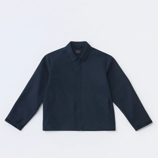 Hiking Patrol WAYPOINT LINEN COTTON MIXED WP JACKET DK NAVY フロントデザイン 長袖ジャケット 全体ビュー