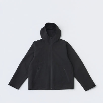 Hiking Patrol WAYPOINT RIPSTOP HOODED JACKET CHARCOAL BLACK フロントデザイン ジャケット 全体ビュー