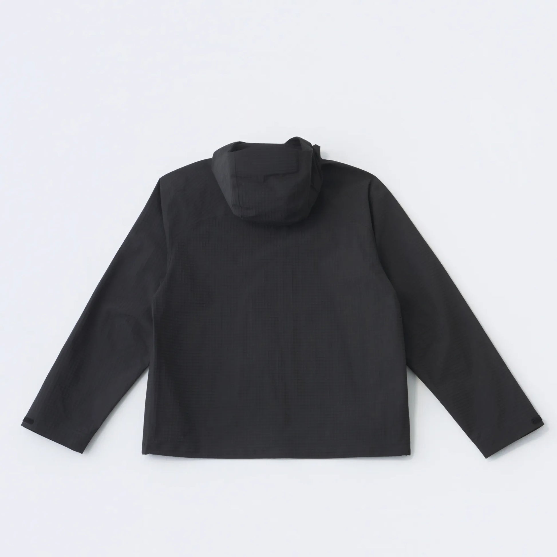 Hiking Patrol WAYPOINT RIPSTOP HOODED JACKET CHARCOAL BLACK バックデザイン 背面シルエット