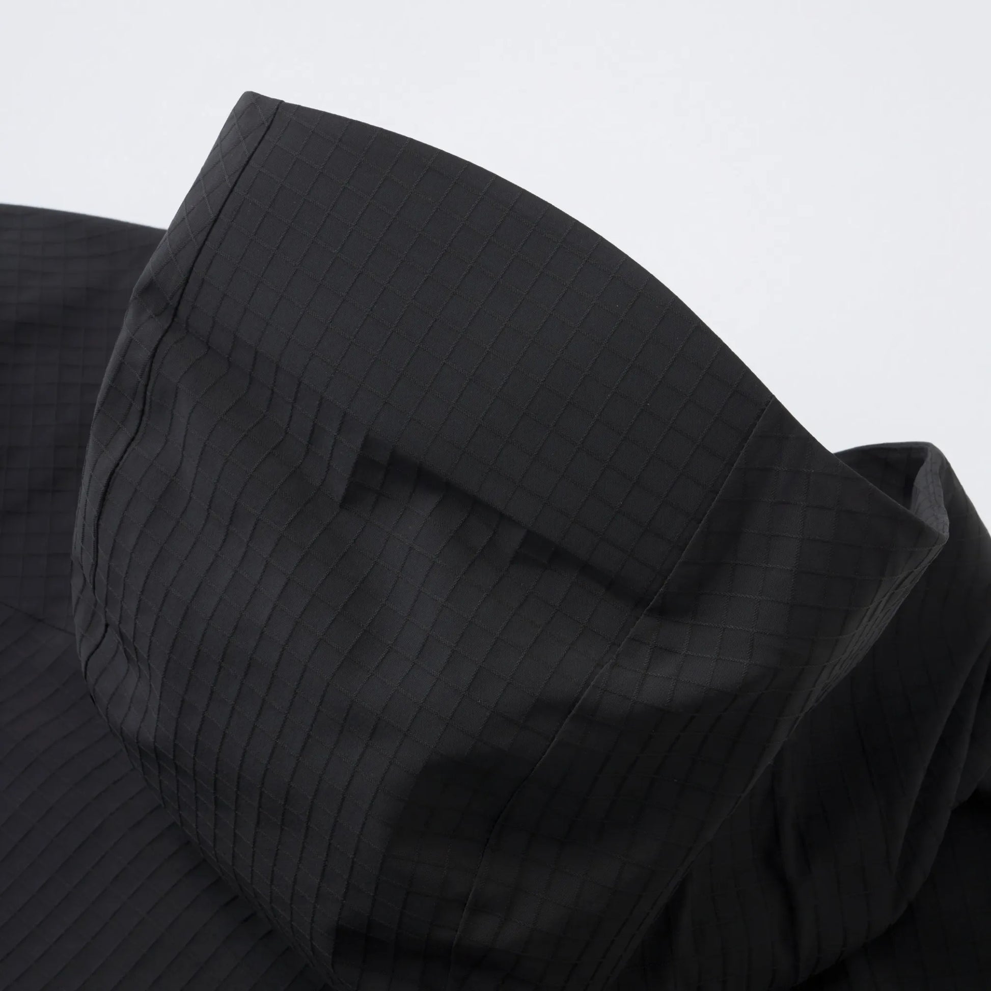 Hiking Patrol WAYPOINT RIPSTOP HOODED JACKET CHARCOAL BLACK フードディテール