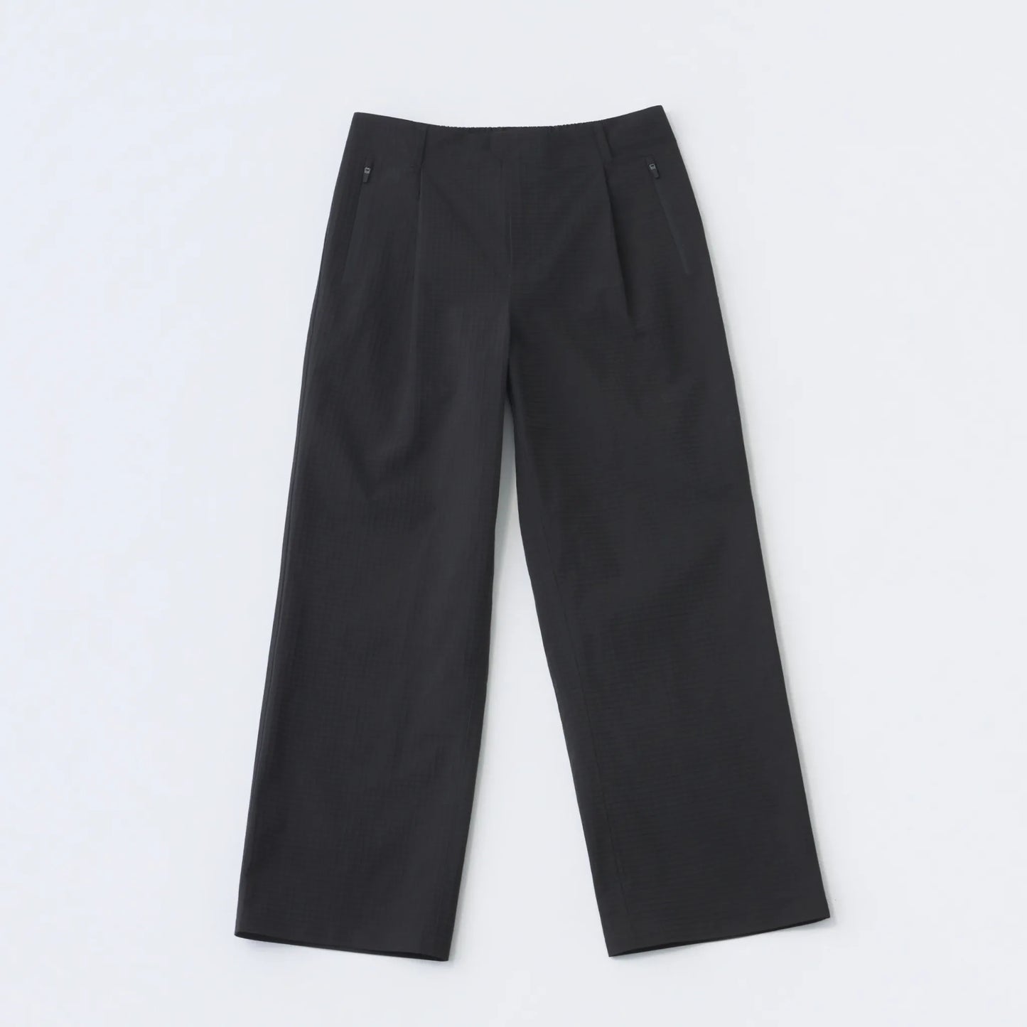 Hiking Patrol WAYPOINT RIPSTOP PLEATED TROUSER CHARCOAL BLACK フロントデザイン パンツ 全体ビュー