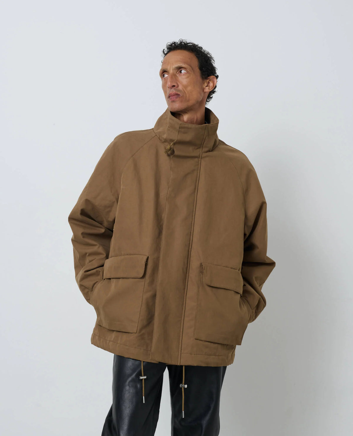 SUNFLOWER Winter Field Jacket Khaki 着用イメージ 正面