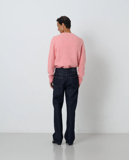 SUNFLOWER Yak Sweater Bubble Gum 着用イメージ 背面