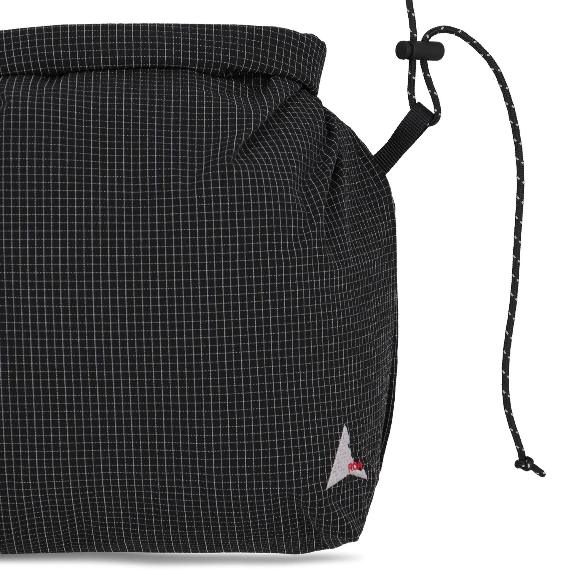 ROA YUNA Reinforced Crossbody Bag Black ロゴ