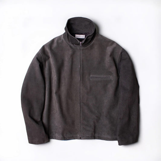 ENCOMING Leather Front Zip Blouson Black【LFPZBL-B】フロント画像