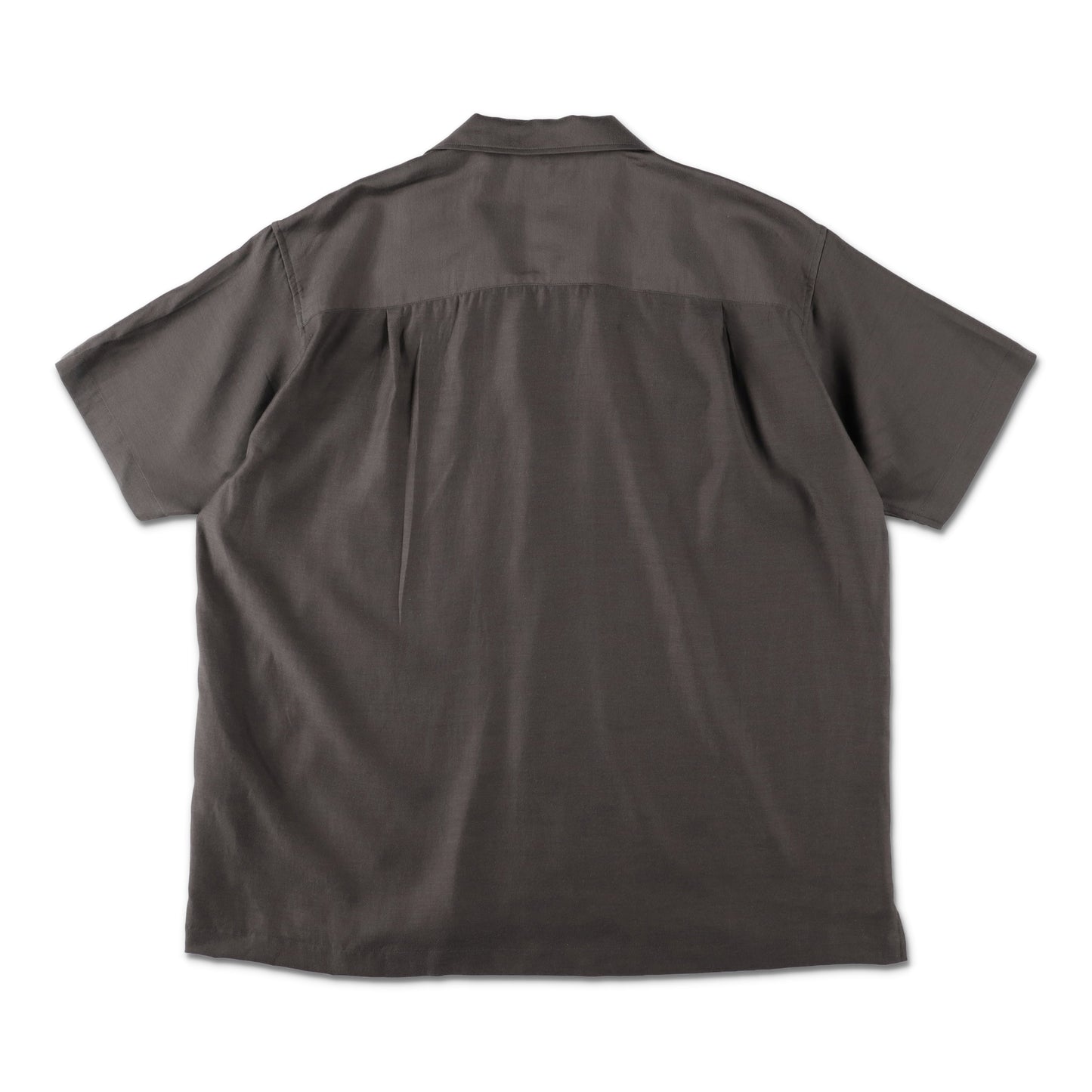 UNIVERSAL PRODUCTS OPEN COLLOR S/S SHIRTS CHARCOAL【251-60304】(N)