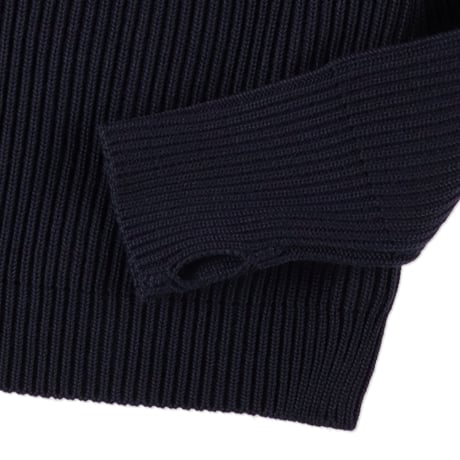 NAVY CREWNECK Navy Blue - ANDERSEN-ANDERSEN 袖口部分のディテール