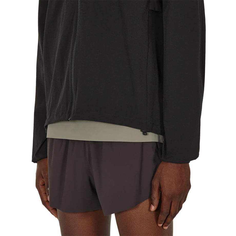 ROA Windbreaker Black 裾ディテール（ドローコード）