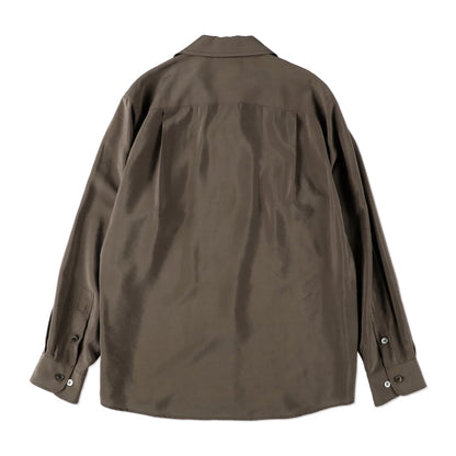 ENCOMING  OPEN COLLAR SHIRT BROWN【OPSH-BR】(N)