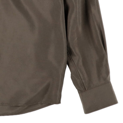 ENCOMING  OPEN COLLAR SHIRT BROWN【OPSH-BR】(N)