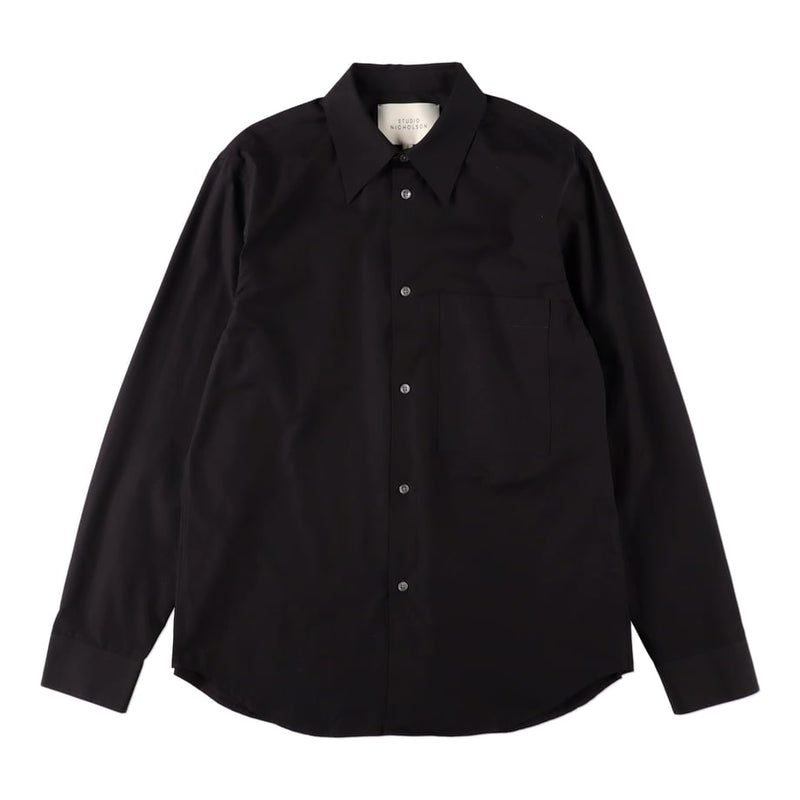 STUDIO NICHOLSON SLIM PATCH POCKET SHIRT 